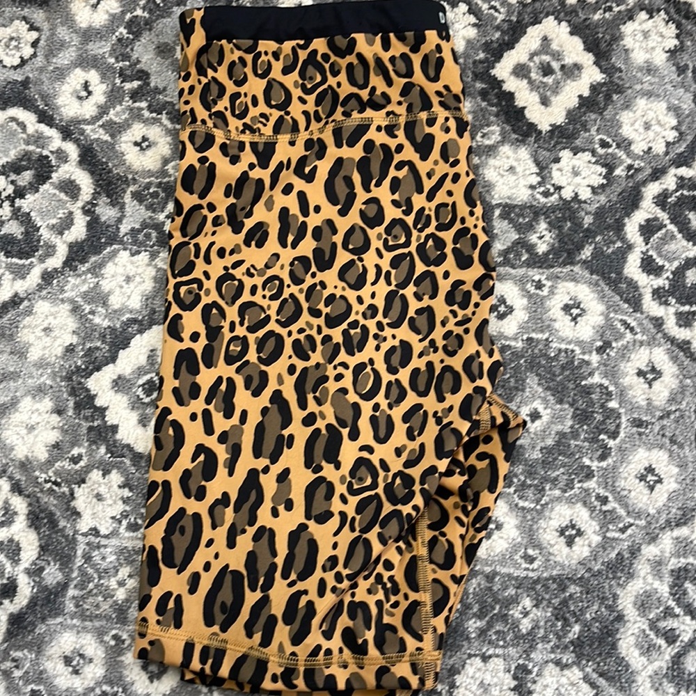 Leopard Print Athletic Shorts